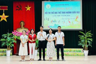 TRƯỜNG THCS MỸ XÁ: NHỮNG “ĐẠI SỨ” THỂ THAO TẠI ĐẠI HỘI THỂ DỤC THỂ THAO PHƯỜNG THÀNH NAM LẦN THỨ I